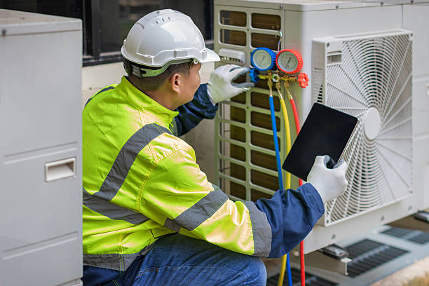 Professional Air Duct Cleaning technician working in Fredonia, KY